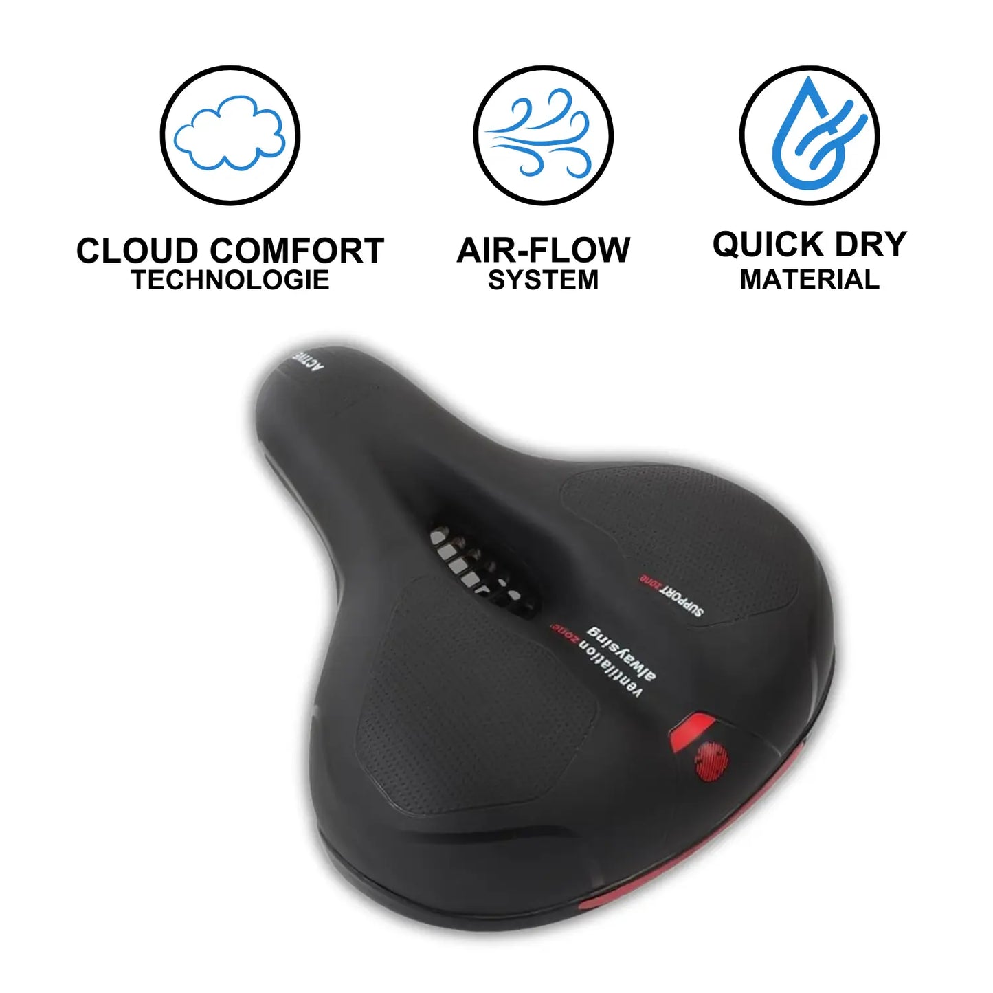 SOHLEMIO ergonomischer Fahrradsattel Gel für maximalen Komfort Gelsattel.
