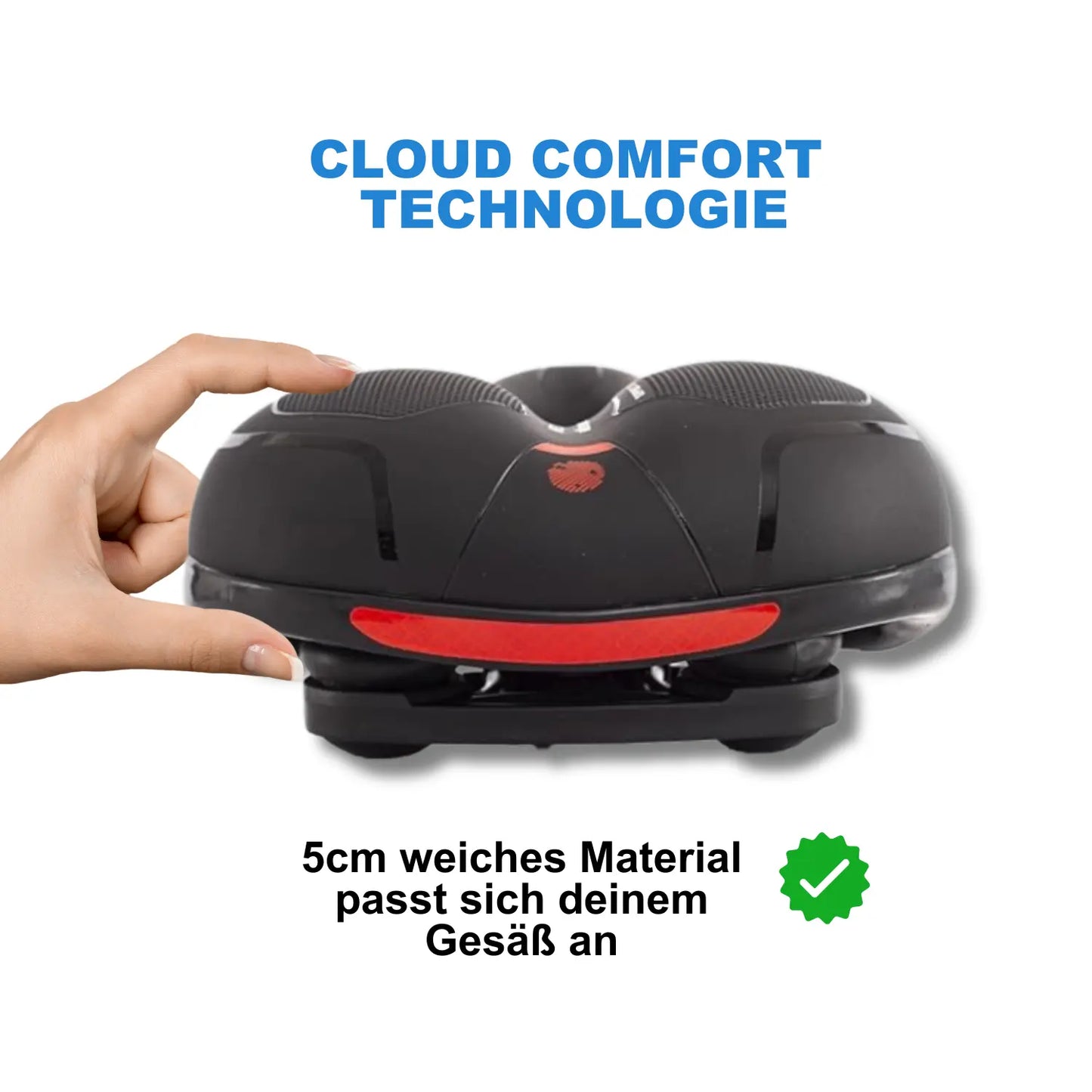 SOHLEMIO ergonomischer Fahrradsattel Gel für maximalen Komfort Gelsattel.
