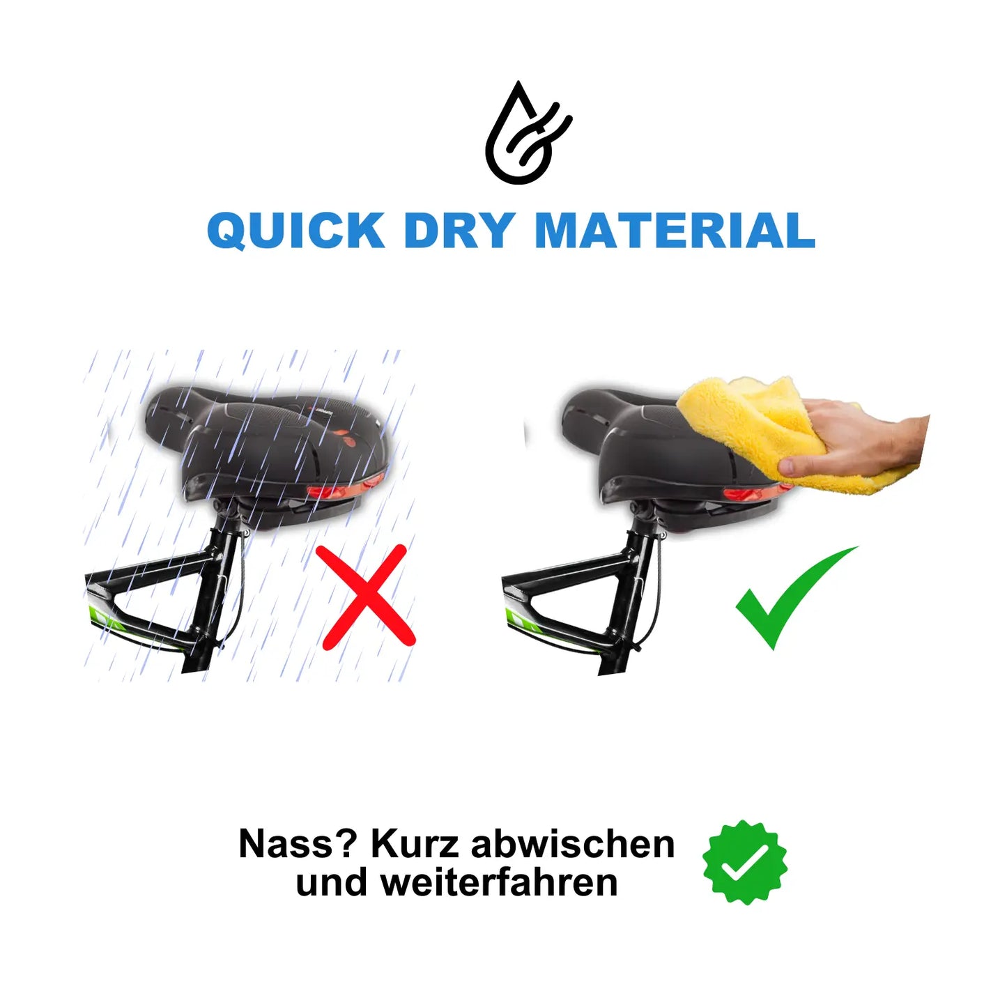 SOHLEMIO ergonomischer Fahrradsattel Gel für maximalen Komfort Gelsattel.