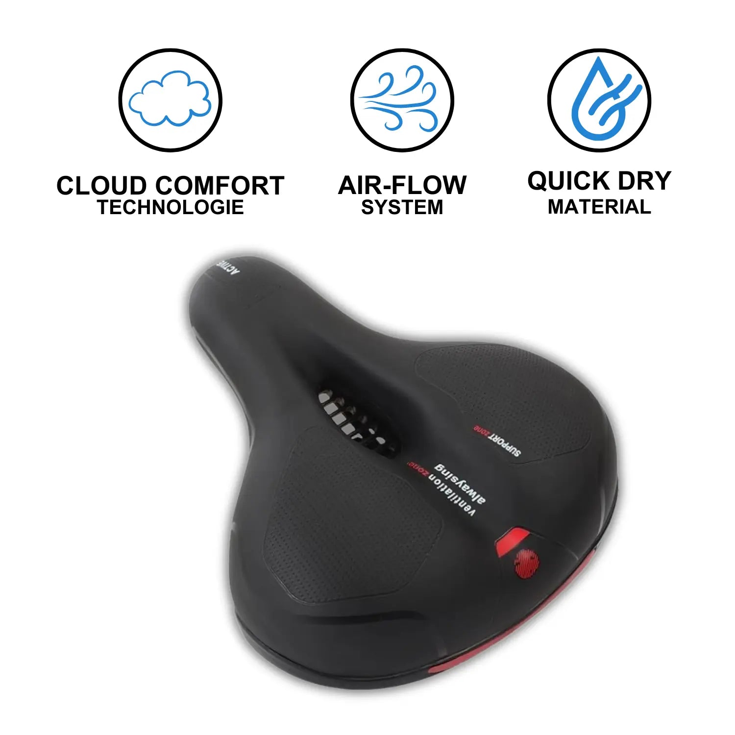 SOHLEMIO ergonomischer Fahrradsattel Gel für maximalen Komfort Gelsattel.